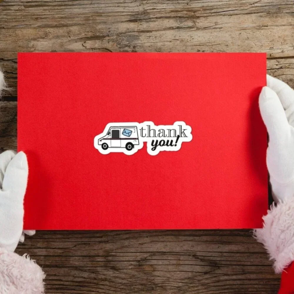 100 Thank You Mail Truck Sticker